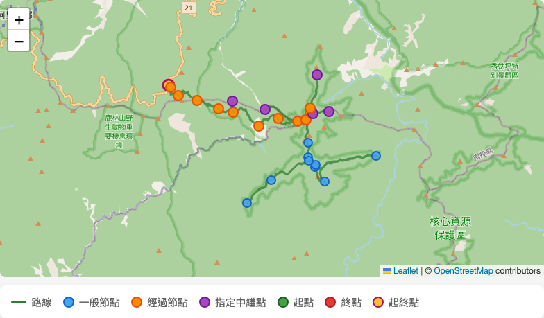 地圖與圖例截圖